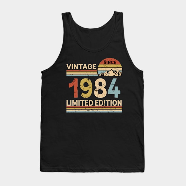 Vintage Since 1984 Limited Edition 39th Birthday Gift Vintage Men's Tank Top by Schoenberger Willard